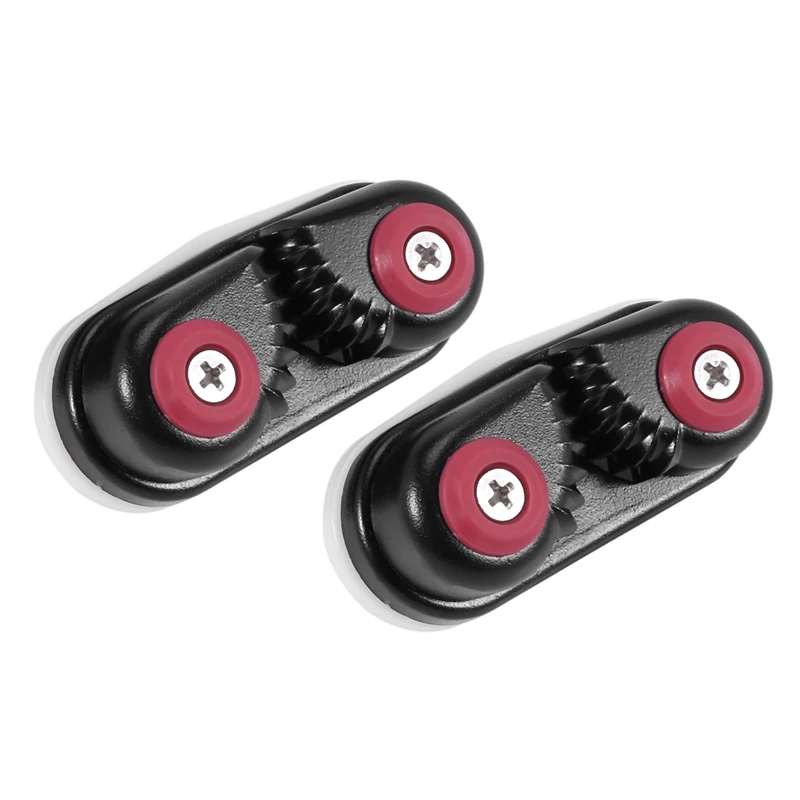 

2PCS Cam Cleat For Sailing Cam Cleat With Fairlead Line Sizes Upto 5/8 Inch,Anodized Aluminum,Sailing Sailboat Kayak