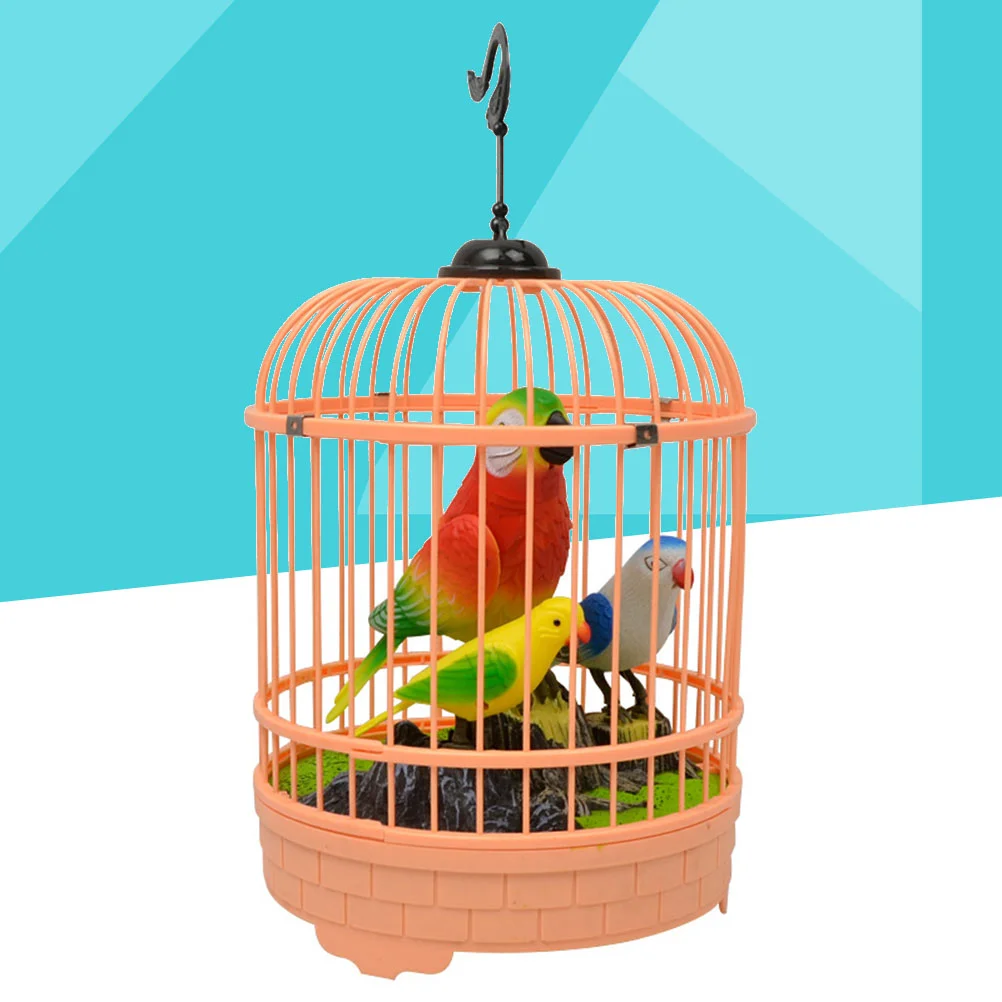 

Inductive Bird Cage Kids Chirping Birdcage Toy Toys Voice Control Cat Small Parrot