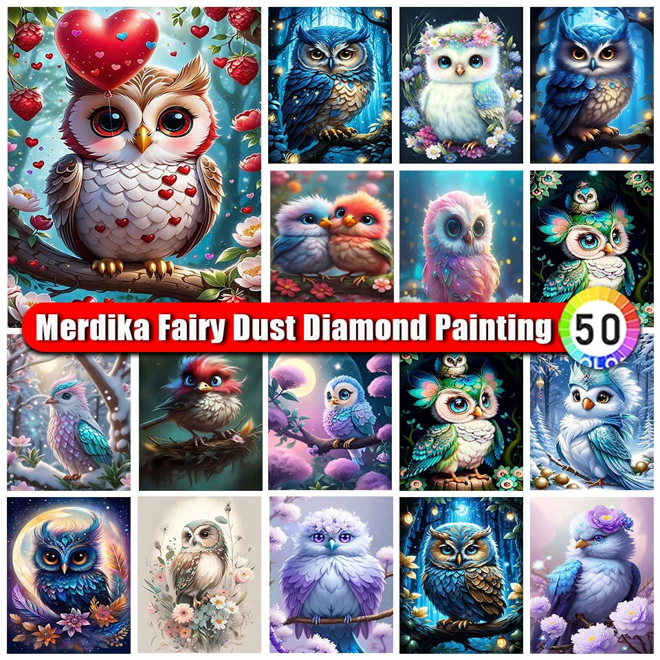 Merdika сказочная пыль 5D Сделай Сам полный квадратный круглый сверло алмазная