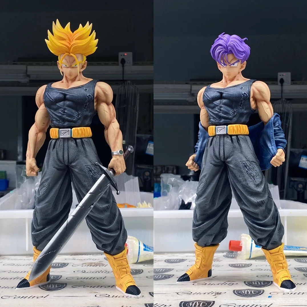 Dragon Ball Z Trunks Super Saiyan GK Аниме Фигурка 31 см Статуэтка из ПВХ Статуя DBZ Фигурки Кукла