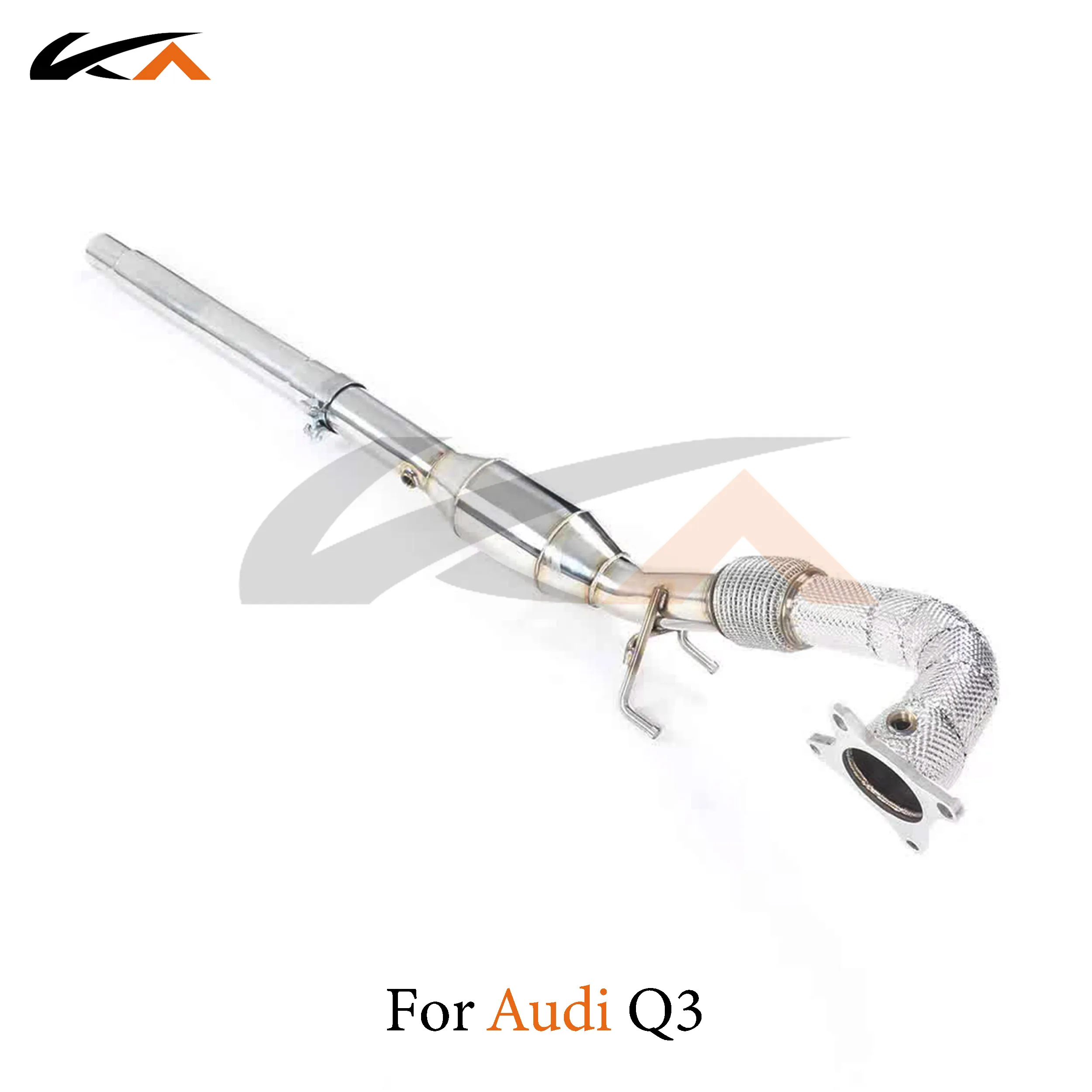 Стальные насадки для выхлопной трубы KA тюнинг Audi Q3 2 0 T