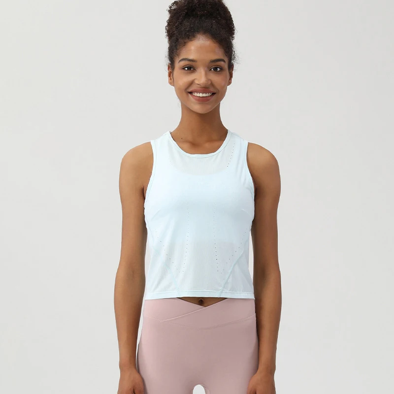 

Wyplosz Vest For Women's Underwear Tank Top Clothing Training Push Up Fitness Yoga Woman Sexy Sports Smock Gym Mesh Summer Loose