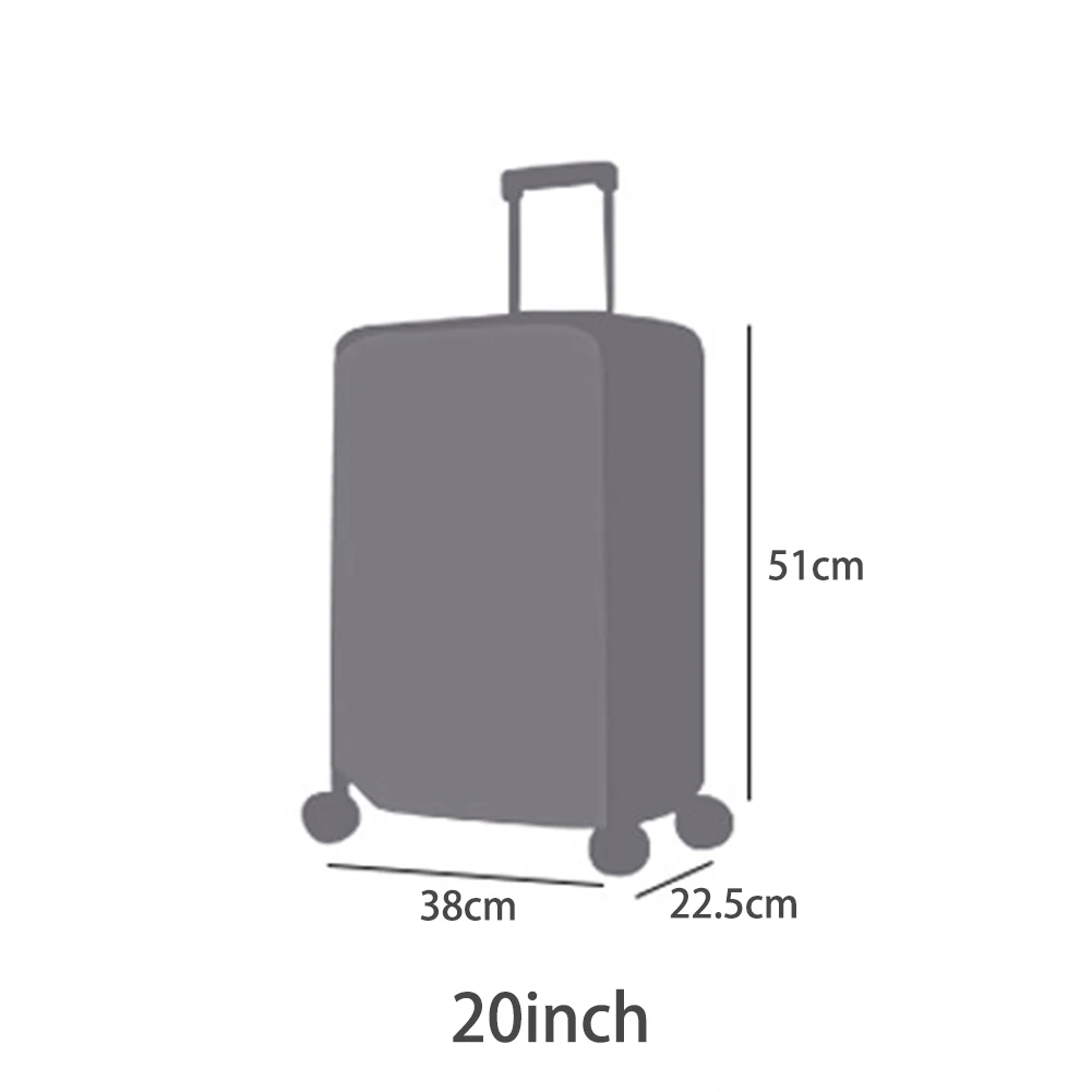 

Travel Waterproof Suitcase Cover Transparent Luggage Cover PVC Thickening Size 20/22/24/26/28 Dustproof Protective Cover
