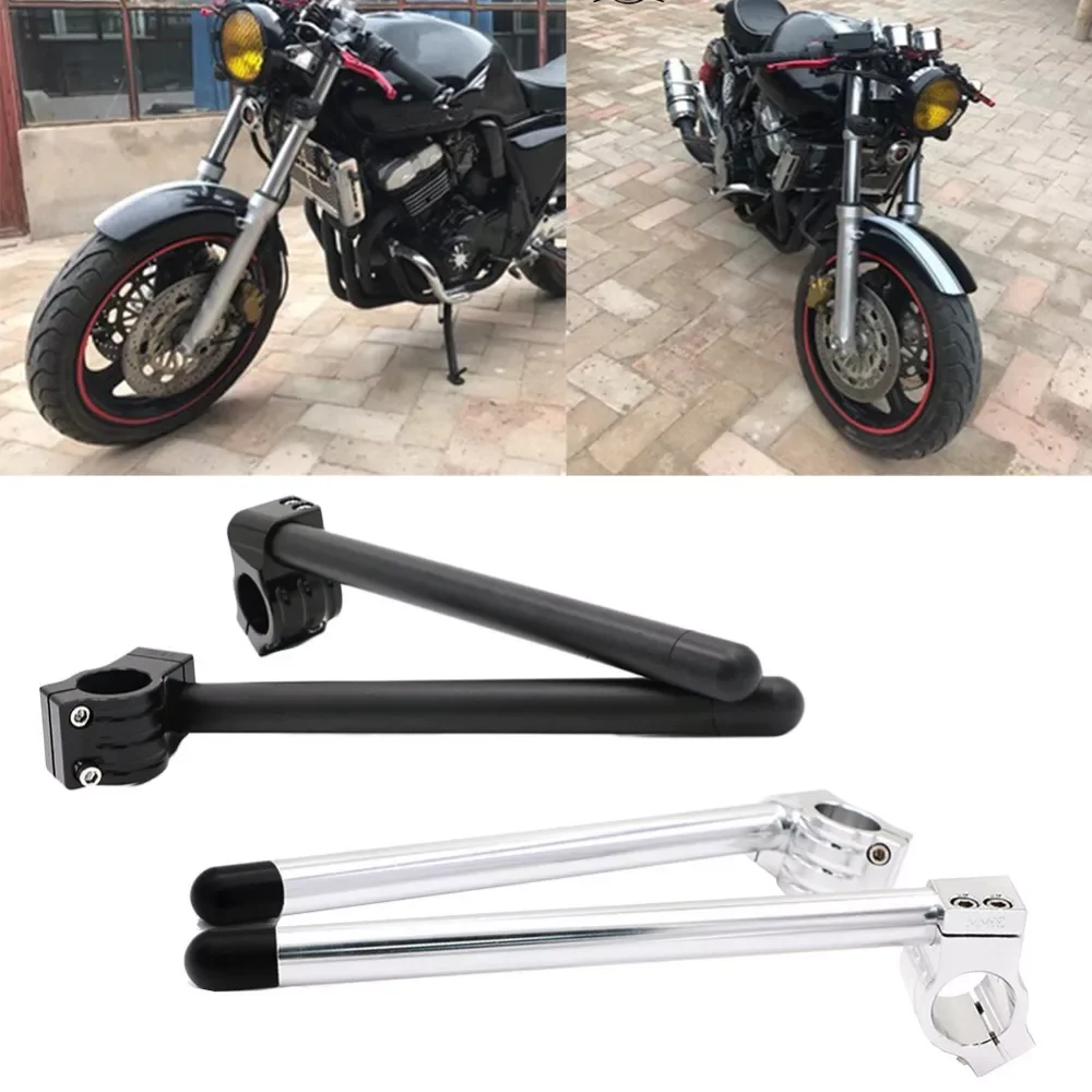 

2Pcs/Set Motorcycle Handlebar Racing Adjustable CNC 31/32/33/35/37/39/41/50/51mm Clip On Ons Fork Handlebars Handle Bar #280958