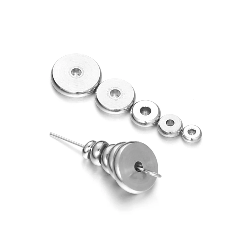 20 шт. 50 бусины из нержавеющей стали