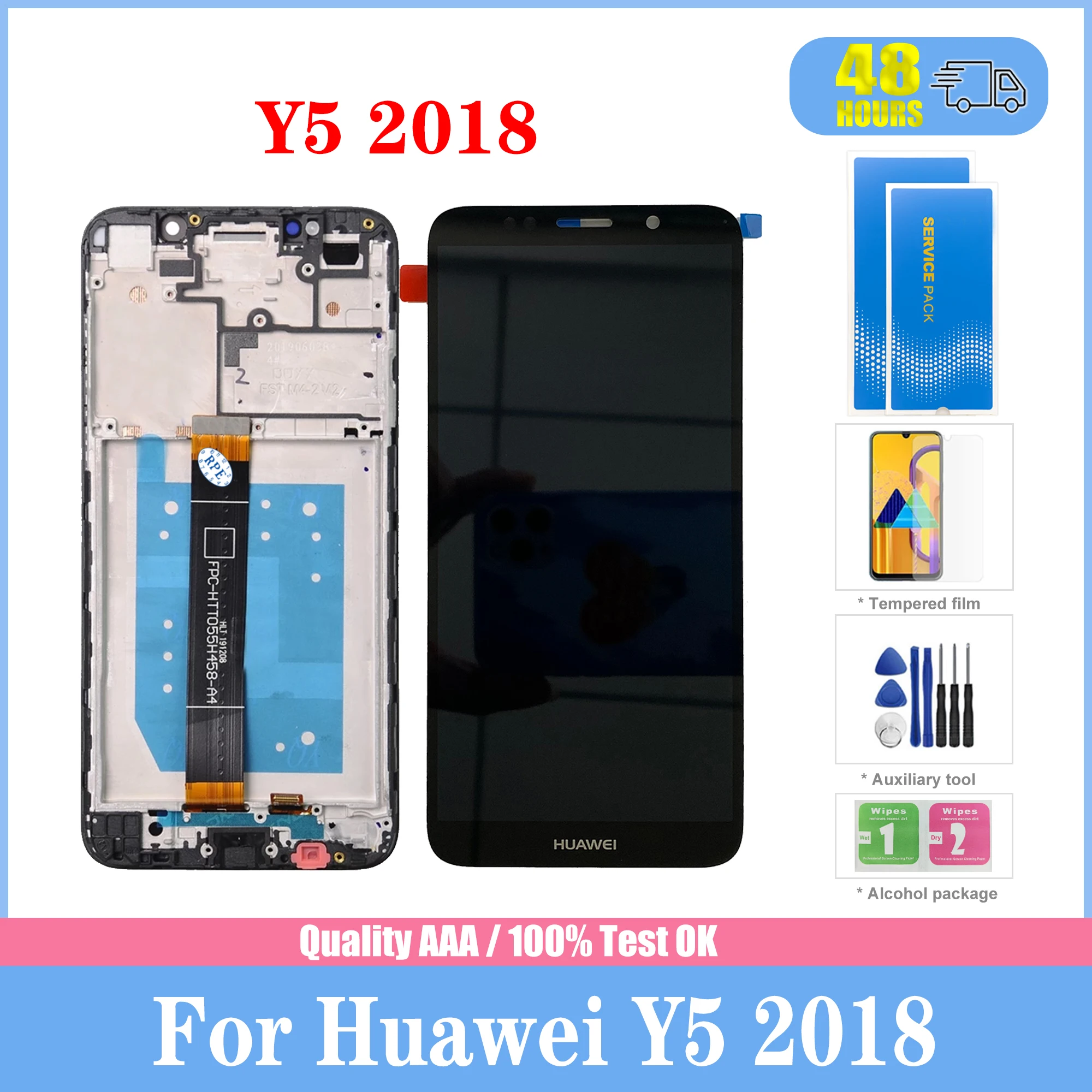

For Huawei Y5 2018 Display With Touch Screen Replacement For Huawei Y5 Prime 2018 LCD Digitizer With Tools