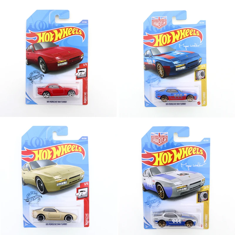 

2020-47 2021-45 Original Hot Wheels Mini Alloy Coupe 89 PORSCHE 944 TURBO 1/64 Metal Diecast Model Car Kids Toys Gift