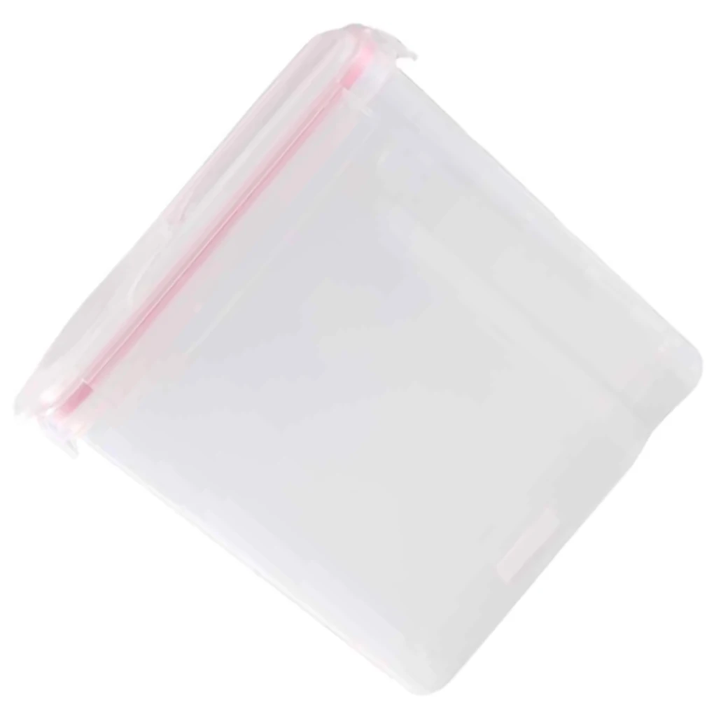 

Plastic Cereal Storage Container 4L Buckle Airtight Dry Food Dispenser Snacks Fresh Keeping Box