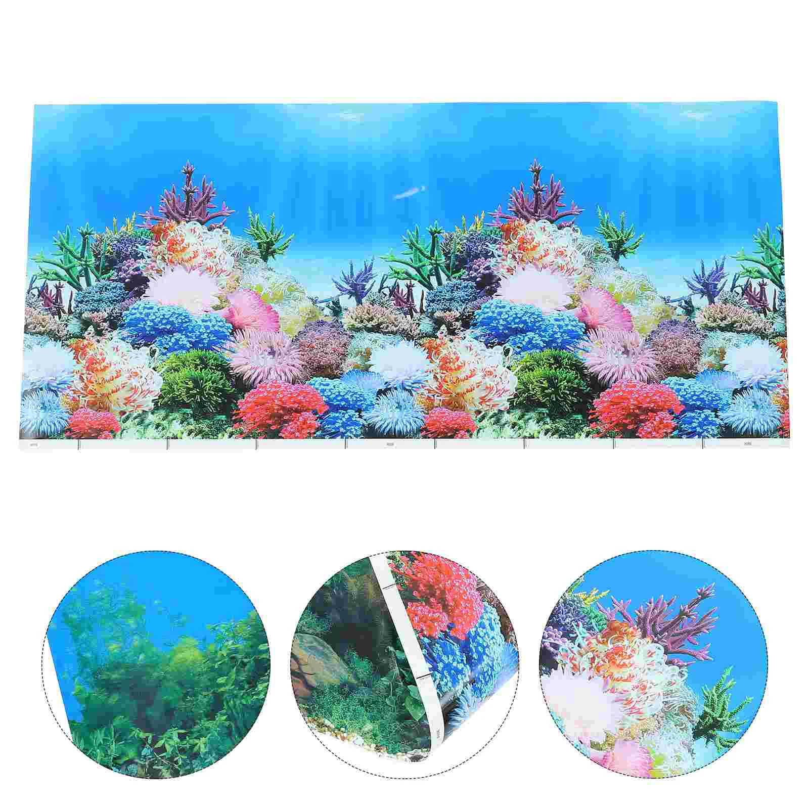 

Aquarium Poster Aquarium Picture Background Adhesive Underwater Decal Cling Aquarium Decorative Pictures Aquarium Wall Art Mural
