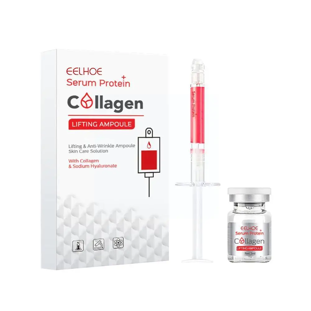 

Collagen Lifting Ampoule Essence Moisturizing Lightening Fine Lines Serum Facial Brightening Anti-wrinkle Skin Anti-aging T K6A8