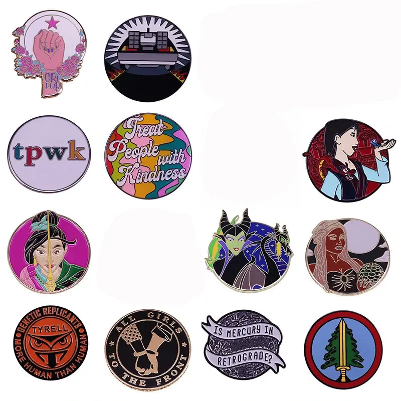 

Creativit Hard Enamel Pins Collect Funny Anime Movies TV Metal Cartoon Brooch Backpack Collar Lapel Badges Fashion Jewelry Gifts