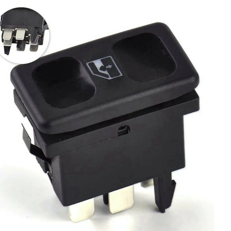 Автомобильный черный пластиковый металлический переключатель управления окном