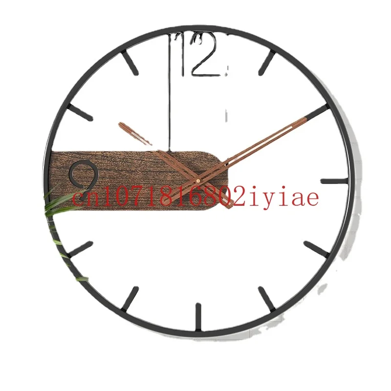 

Wall Clock Iron Art Clock Living Room Clock Simple and Retro Nordic Creative Wall Clock Living Room Decoration