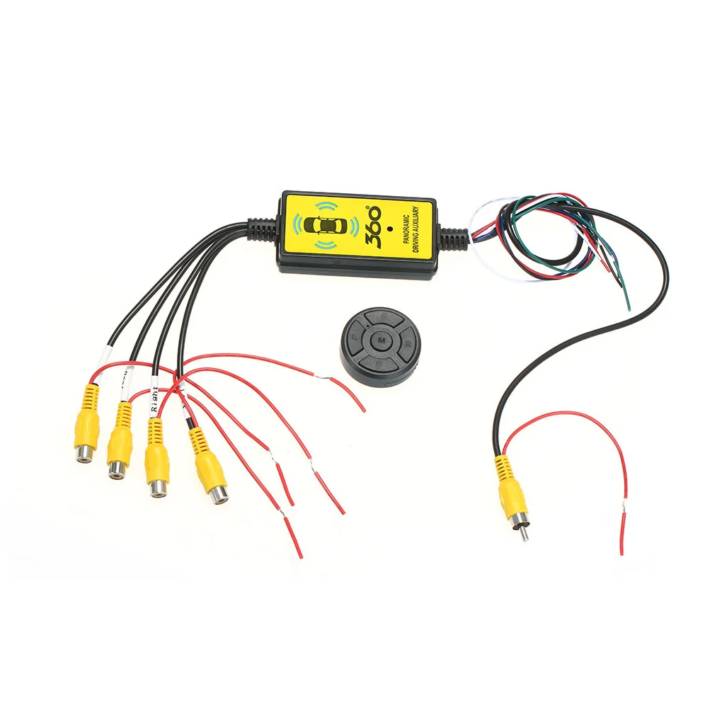 

Автомобильный 4-канальный переключатель камеры заднего вида передняя правая панорамная камера s распределительный адаптер автомобильный а...