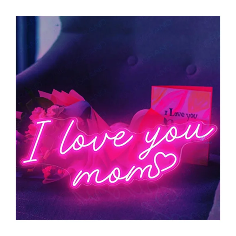 (Под заказ) неоновая вывеска Winbo на заказ 2024 Счастливый День матери электронная