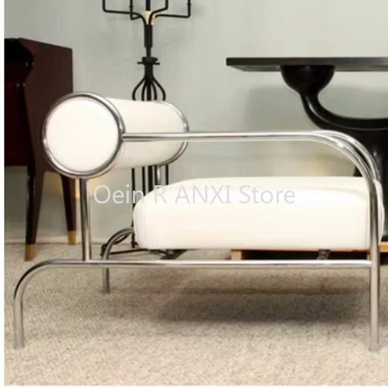 

Nordic Lounge Gaming Living Room Chairs Arm Sofa PU Leather Modern Lazy Chair Designer Unique Fauteuil Salon Home Furniture WKYZ