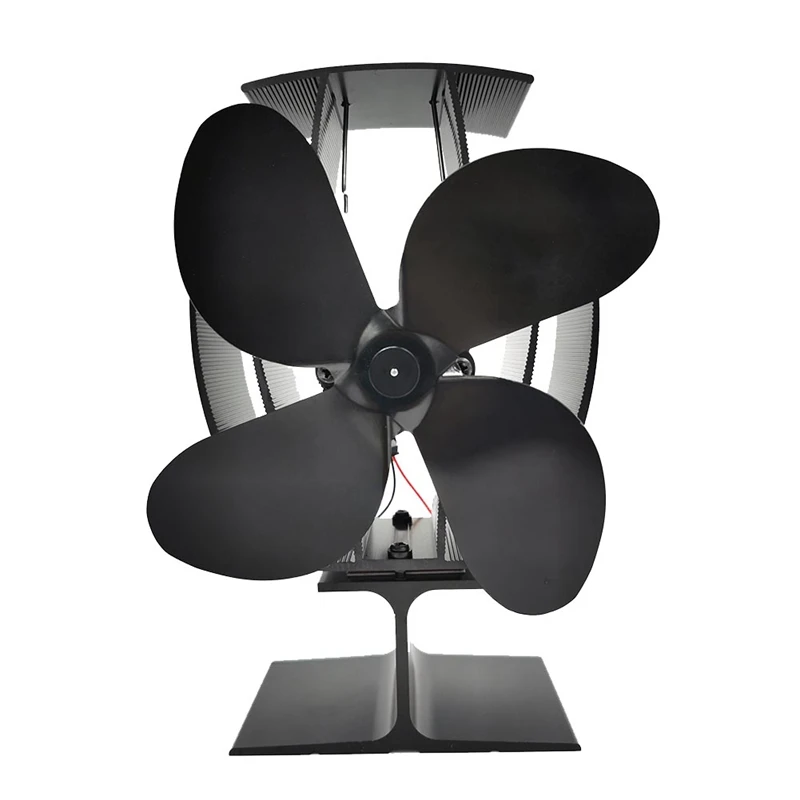 

Wood Stove Fan Small Designed Fireplace Fans For Wood/Log Burner/Fireplace Black TP2002-4