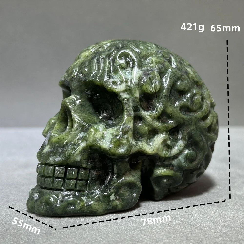 

Южная нефритовая скульптура черепа