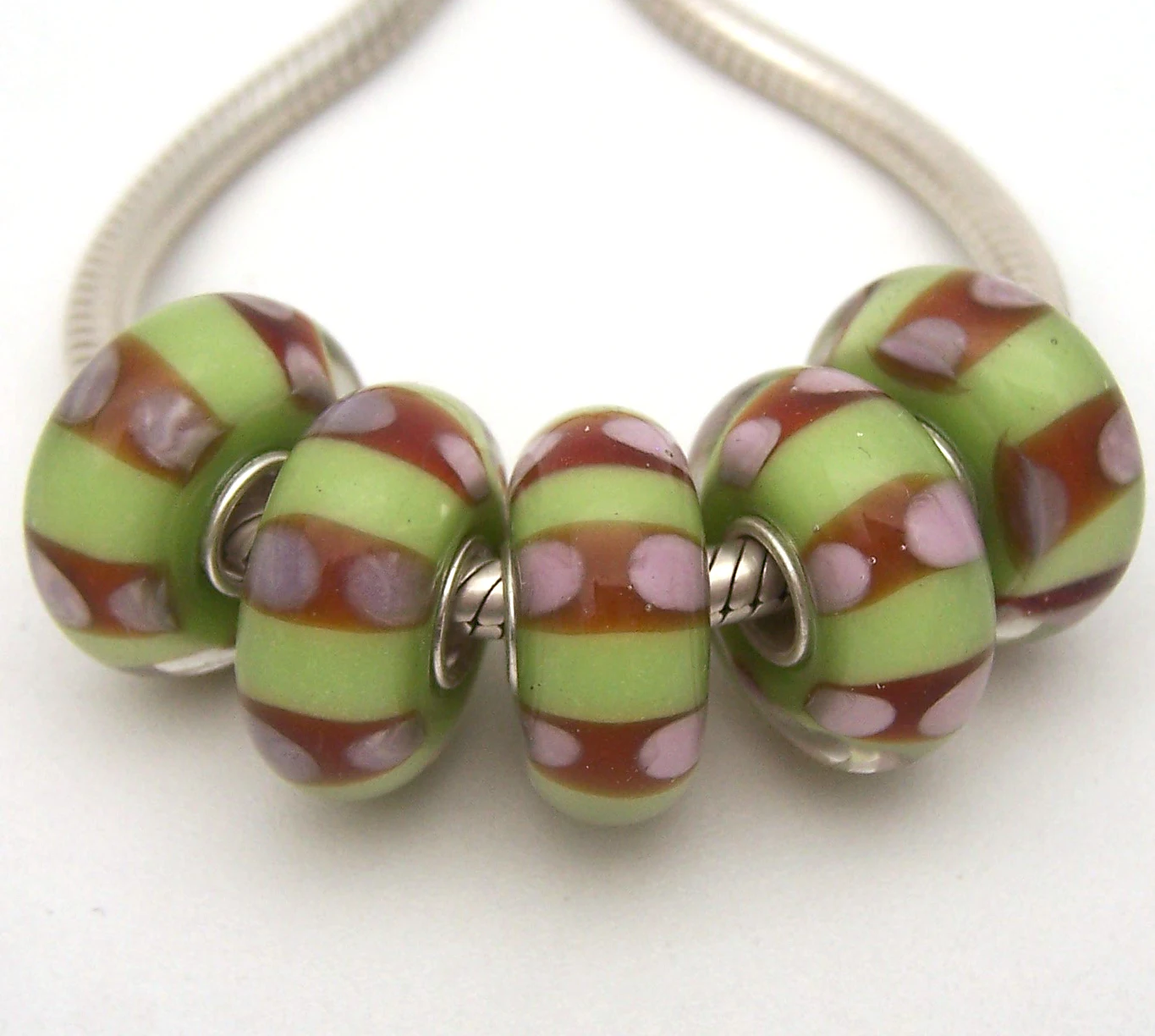 

XHYG06 5X 100% Authenticity S925 Sterling Silver Beads Murano Glass beads Fit European Charms Bracelet diy jewelry Lampwork