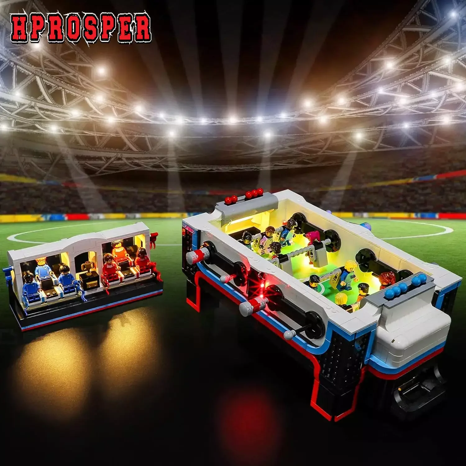 

Hprosper LED Light For Lego 21337 Table Football Speed Build Design Lamp Compatible with Model (Not ​Building Block Kit)