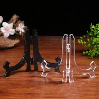 acrylic picture stand countertop holder dustproof protection book holder tabletop easel self assembly storage tool for display