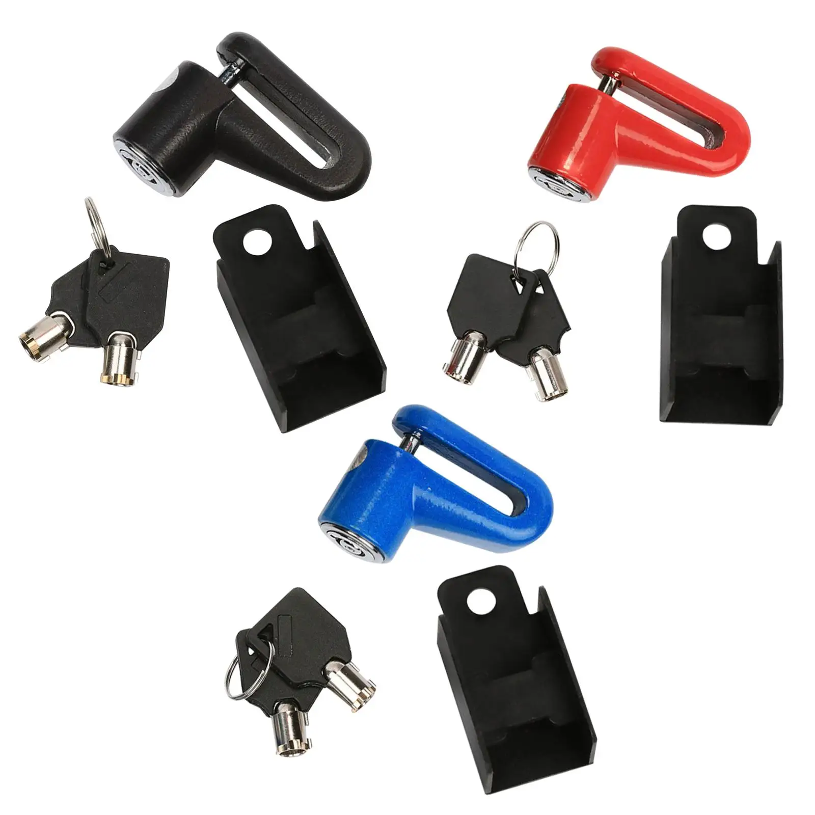 

Motorcycle Disc Brake Lock, Anti Theft Safety Padlock for Bicycle Cycling with Two Keys Accessories Theft Prevention