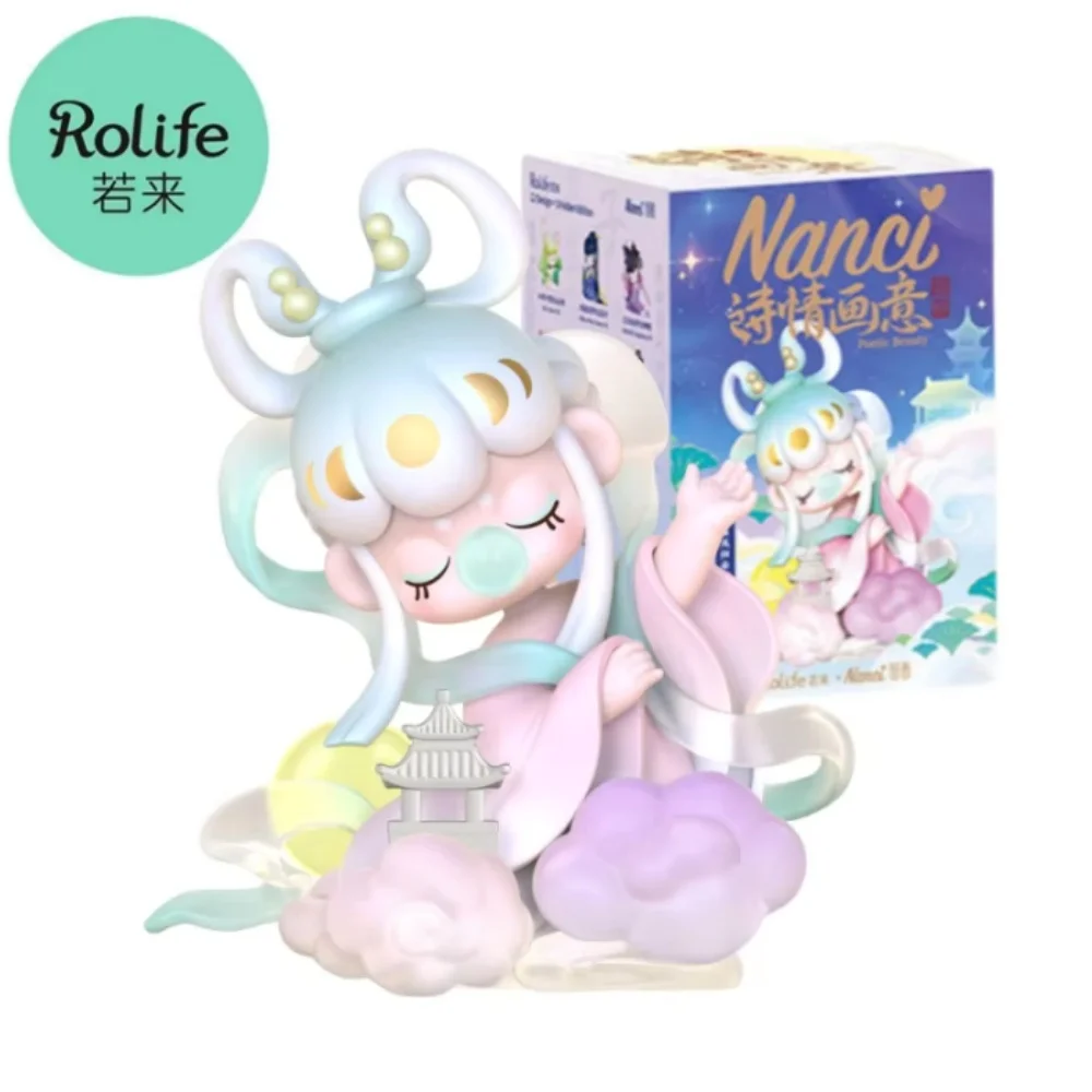 Фото Robotime Rolife Nanci Poetic Beauty Series слепая коробка фигурки модель игрушки-сюрпризы настольный подарок женские игрушки-ZPXX0 №1