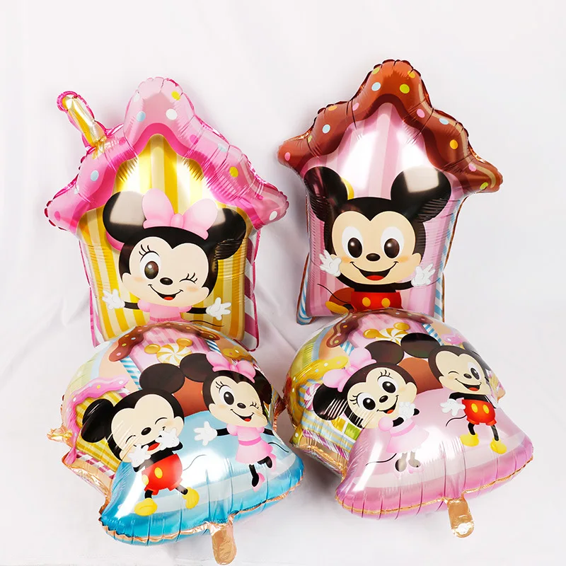 

Cartoon Mickey Mouse Aluminum Foil Balloons 25 Inch Cute Minnie Mickey Head Child Baby Shower Party Balloon Decorations Supplies