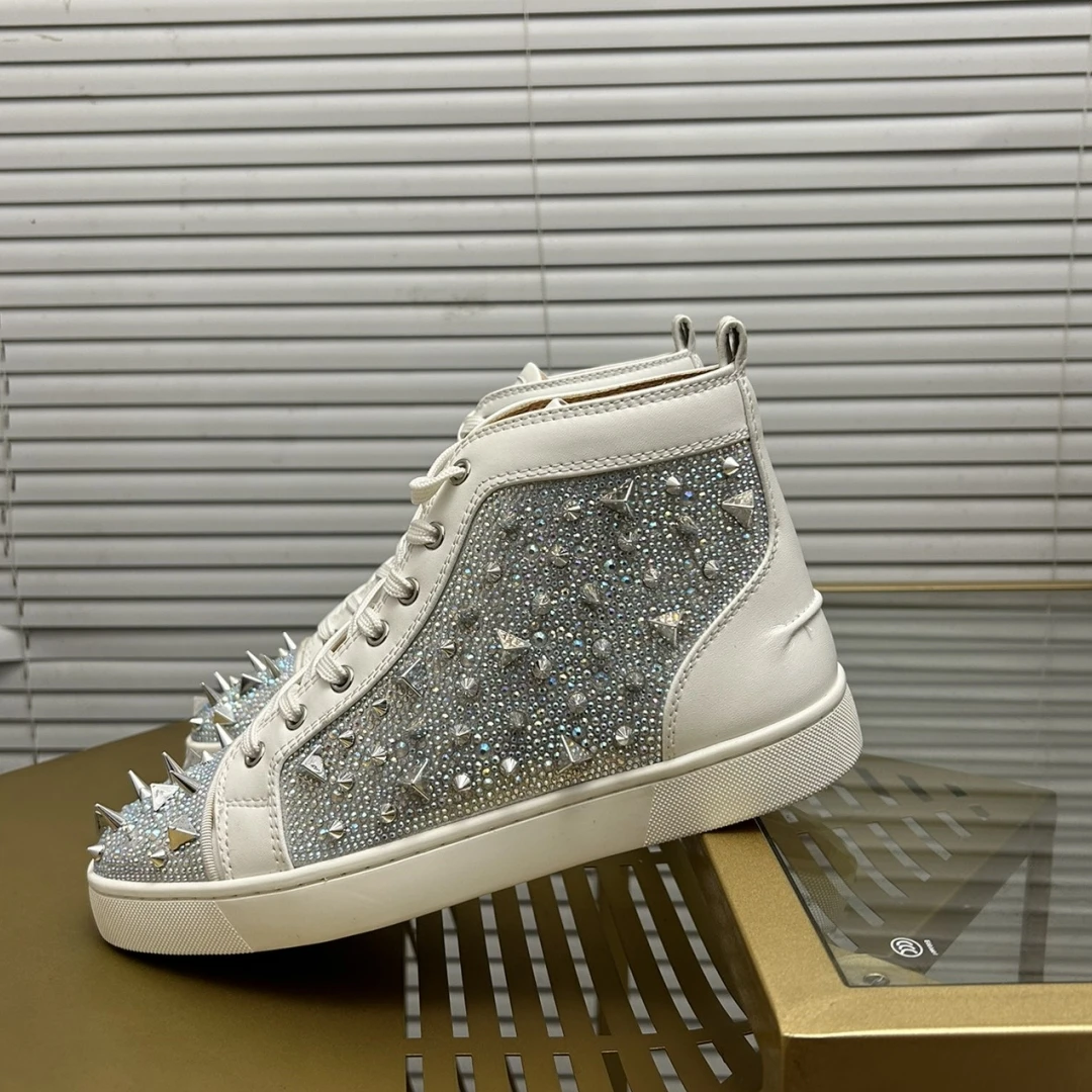 Модные дизайнерские туфли с заклепками Летние мокасины Cl мужская обувь низким