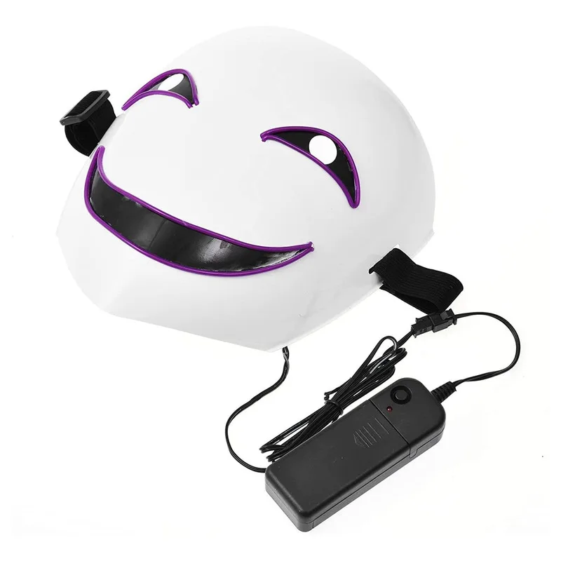 Светодиодная маска на Хэллоуин улыбающееся лицо клоуна |