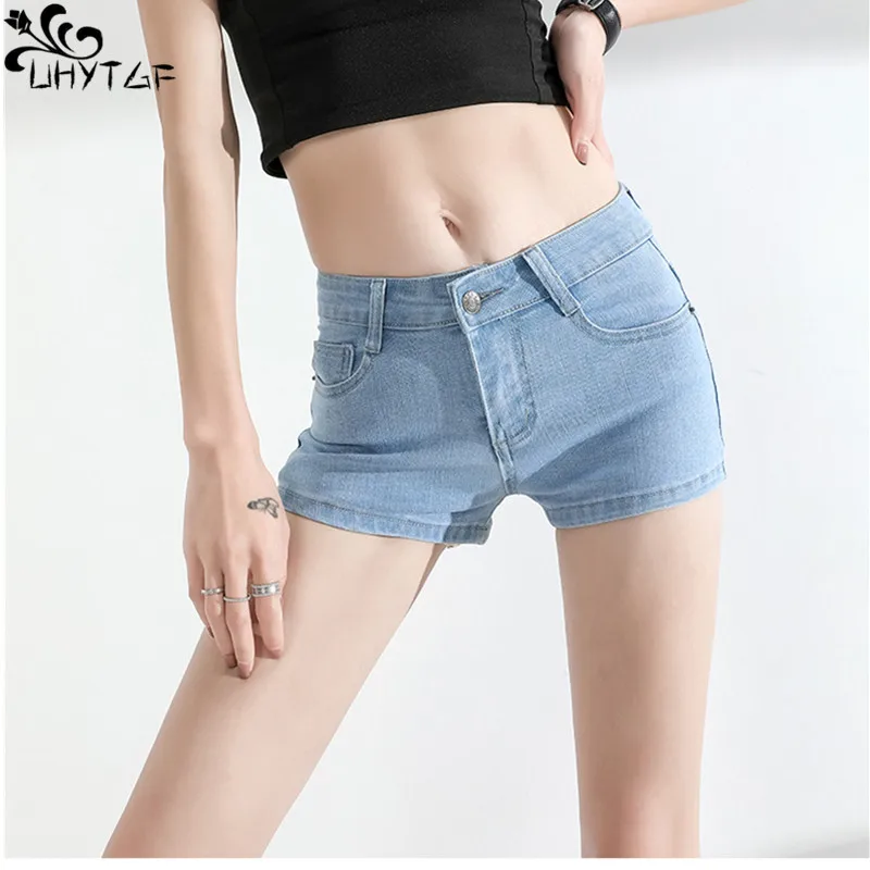 

Летние сексуальные обтягивающие шорты UHYTGF с низкой талией, большие размеры