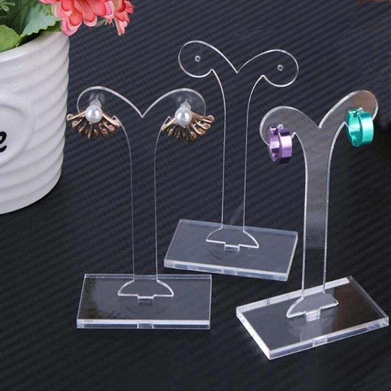 

1pcs Earring Display Stand Holder For Earring Hanger Jewelry Display Rack Shoot Girl Women White Jewelry Accessories