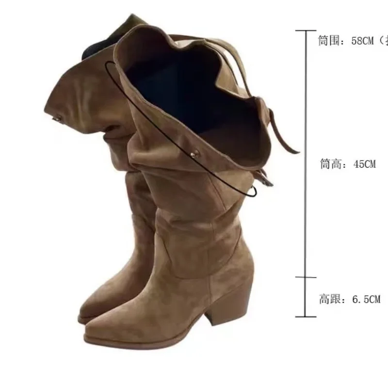 Женские высокие сапоги Челси модная обувь на высоком каблуке новинка зимы 2025