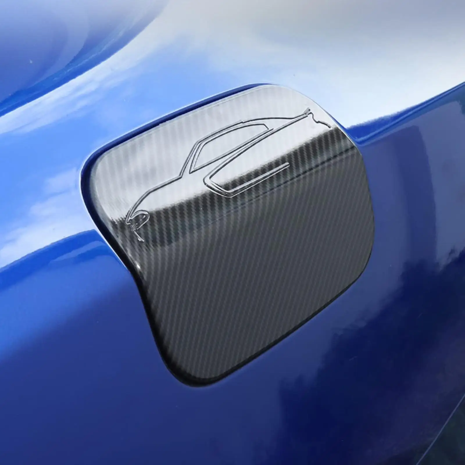 

Накладка на дверь бензобака, декоративная накладка из углеродного волокна для зарядного устройства Dodge 15-21, прочные легко устанавливаемые внешние аксессуары для автомобиля