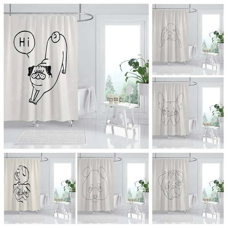 

Водонепроницаемые тканевые занавески для душа, занавески для ванной, аксессуары, занавеска для ванной, для душа, 180x200 см, 240*200, аниме, украшен...