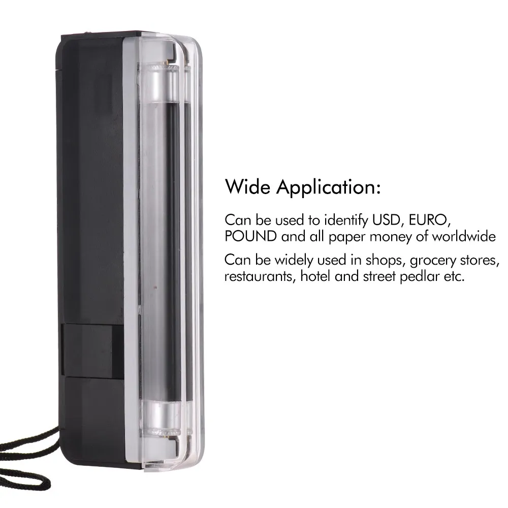 Портативный идентификатор для проверки банкнот и денег 2-в-1 |