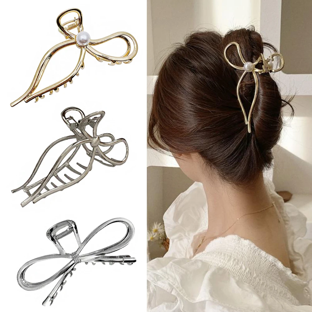

Knot Korean Hollow Large Hair Claw Vintage Geometric Hair Barrettes Crab 2022 Trendy Girls Hair Clip For Women Hair Accessories