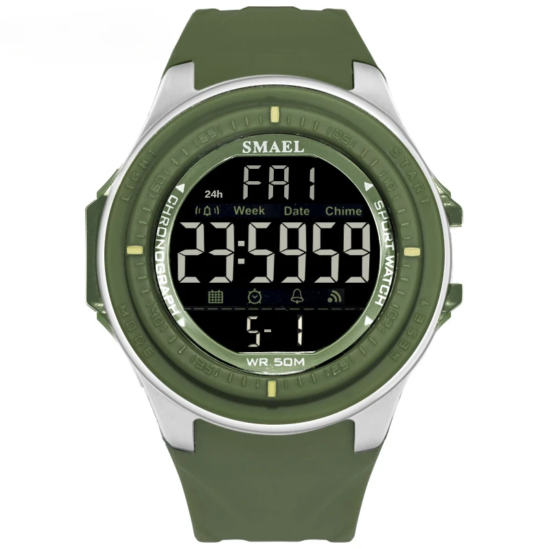 

LED Digital Wristwatches Men Clock Automatic Sport Watches Alarm Reloje Hombre 1380 Army Watch Waterproof Men