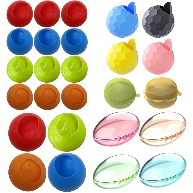 

1-16pcs Water Bomb Splash Balls Reusable Silicone Water Balloons Outdoor Pool Beach Party Toy for Kids Adults Water Fight Games