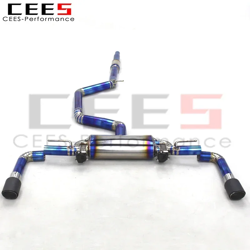 Система выхлопных труб CEES Catback для VW GOLF 8/MK8/GTI 2.0T 2020-2024 титановый глушитель
