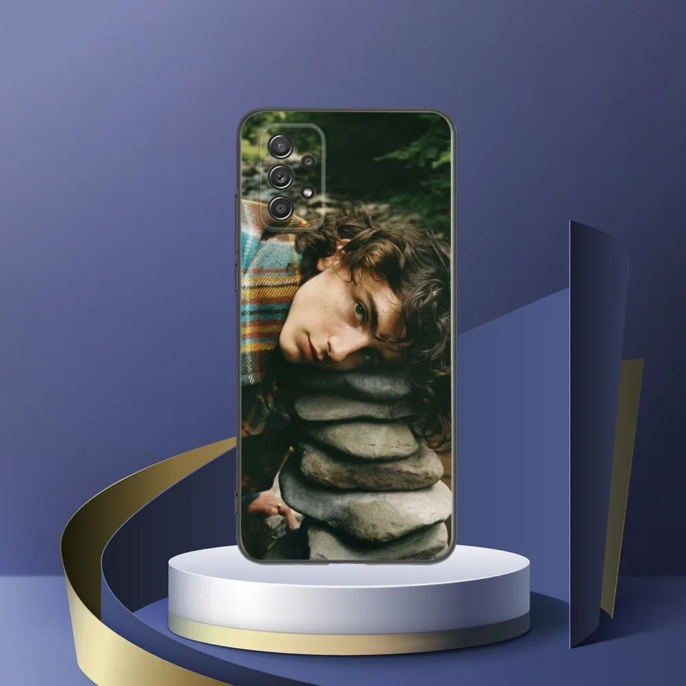 Timothée C-Chalamet Phone Case For Samsung S24 S23 S22 S21 S20 S10 S10E S9 Plus FE Note 20 Ultra 10 9 Black Cover Shell