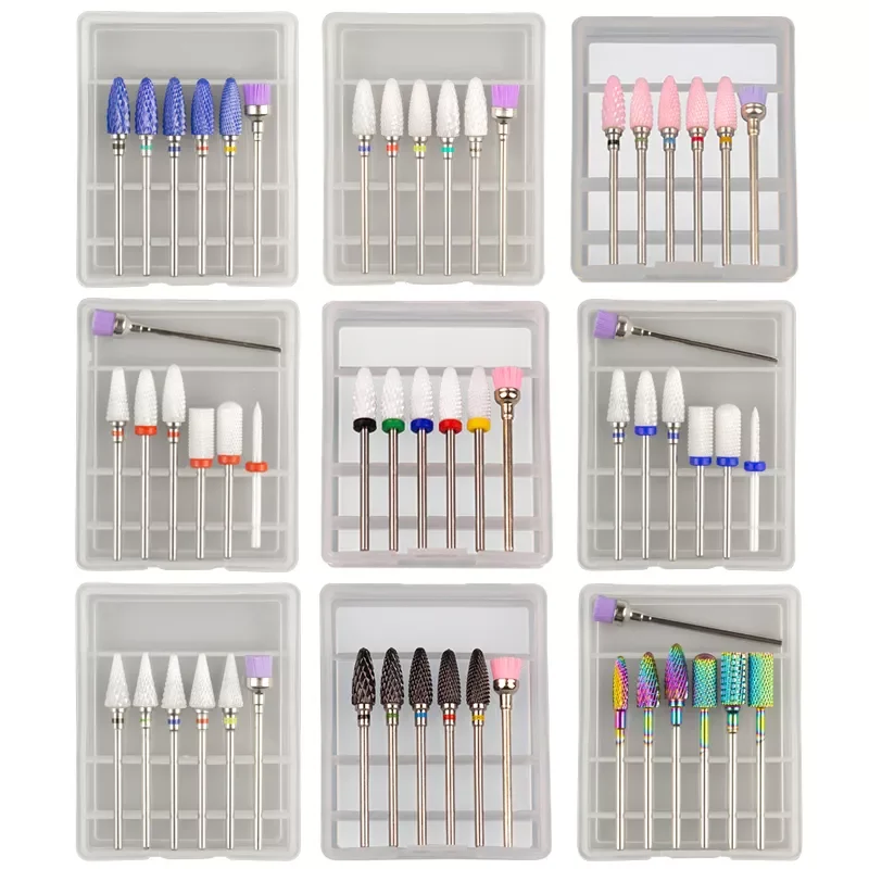 

Cutter For Manicure Set Ceramic Carbide Nail Drill Bits Brush Cleaner Mill Manicure Accessories for Removing Gel Varnish