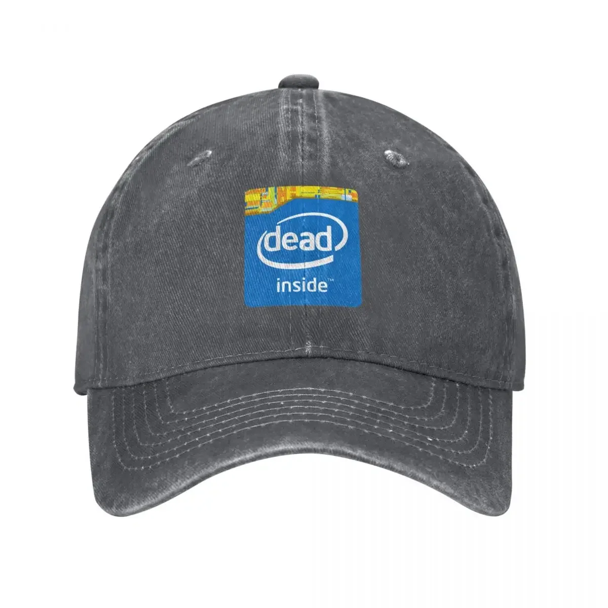 Фото Бейсбольная кепка с мемом Intel Dead Inside, милая кепка для гольфа, кепка от солнца, морская кепка для мужчин и женщин №2
