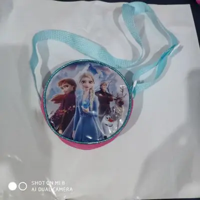 

Сумка для подгузников «Холодное сердце» Disney, Детский кошелек с монетницей, мультяшным принтом Эльзы, сумка на плечо для девочек и мальчиков, Подарочный мессенджер, круглая сумочка