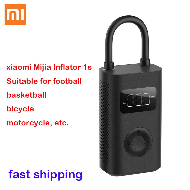 

Новый надувной насос xiaomi mijia treasure 1s, обновленная версия, портативный Электрический воздушный компрессор для мотоцикла, автомобиля, шины для ...