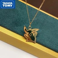 takara tomy girls new pikachu 925 silver fine pendant fine chain collarbone necklace cartoon sweet accessories necklace
