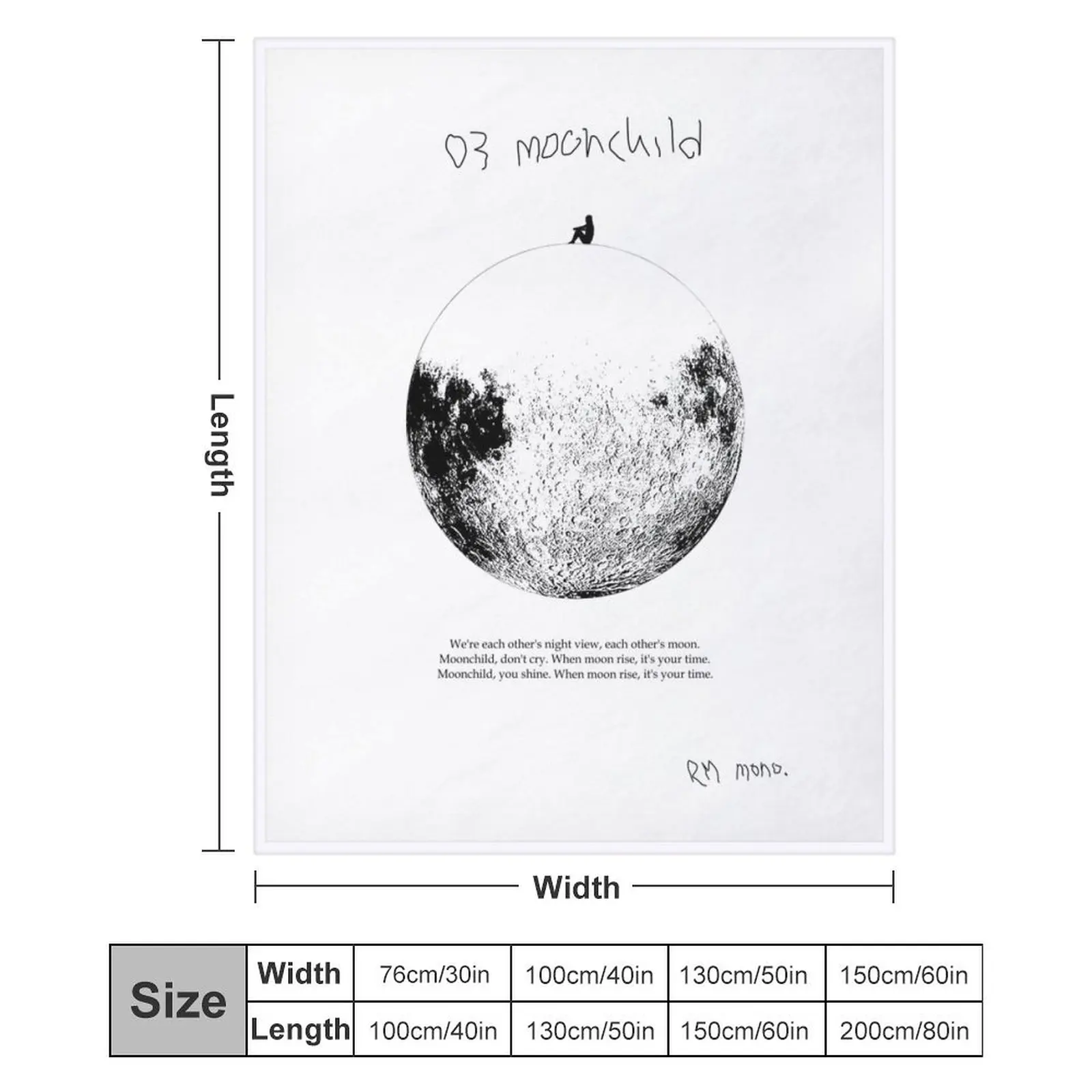 RM Моно. - Одеяло Moonchild одеяла для диванов детских перемещения