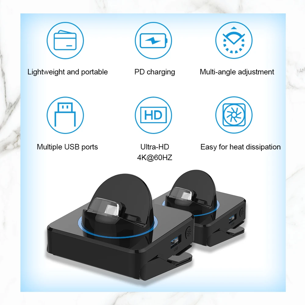 

For Switch Ns Host Storage Rack Base To Tv Video Portable Charging Dock Black Compatible Charging Dock Station Usb