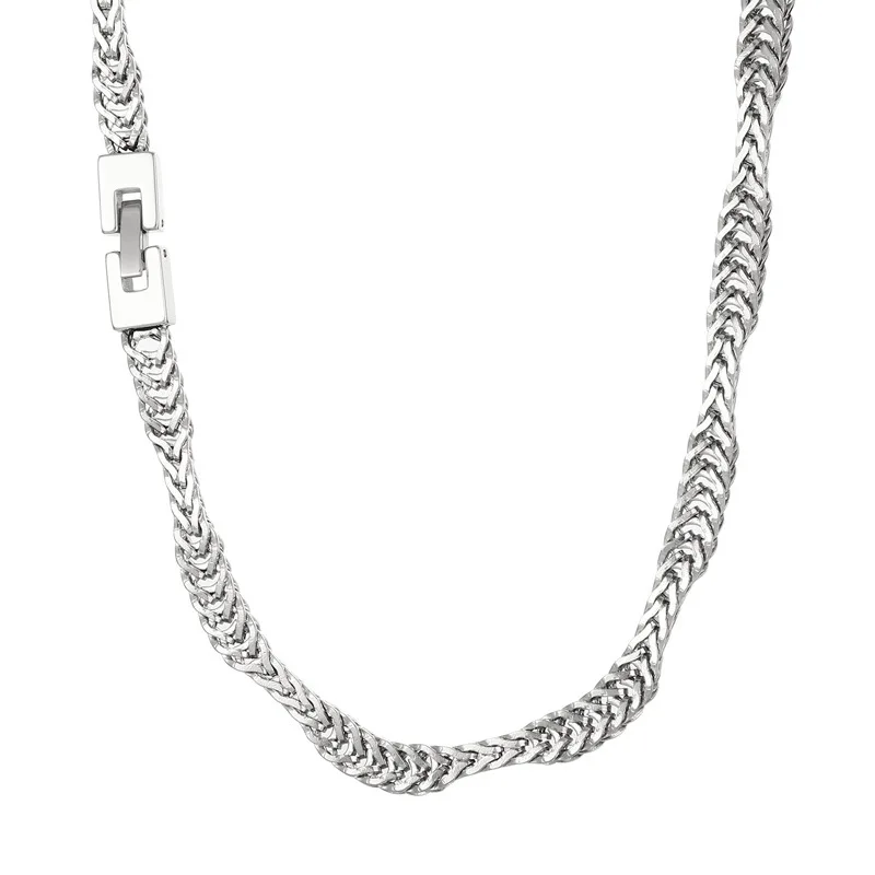 

Creative snake bone chain jewelry Fashion irregular wavy stainless steel necklace for men and women