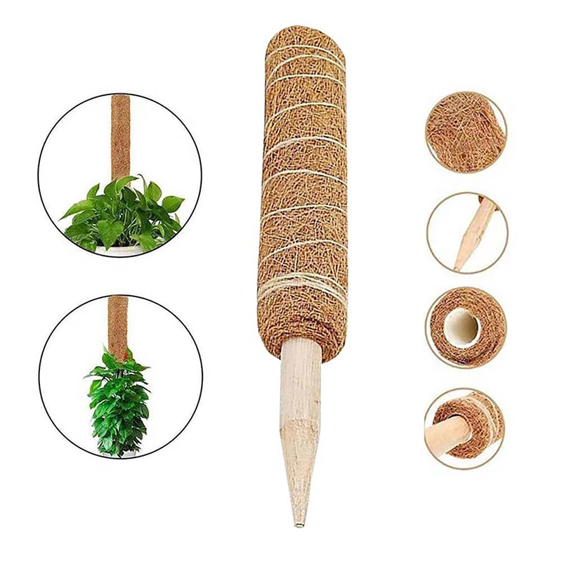 

1PC Plant Climbing Pole Coir Moss Stick Coir Moss Palm Vines Stick Plant Support Extension Climbing Indoor Plants Creepers